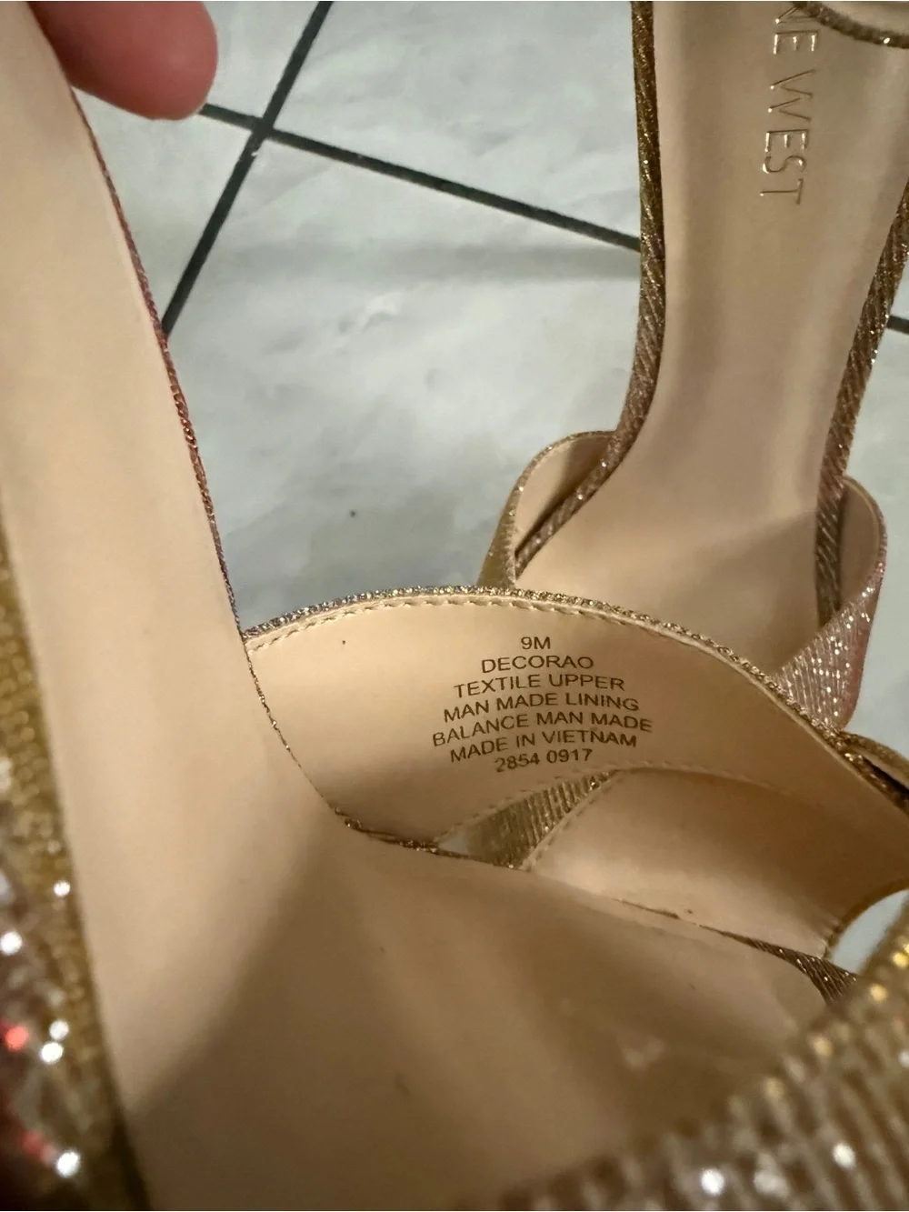 Nine West  Rose Gold / Iridescent Heels- Size 9